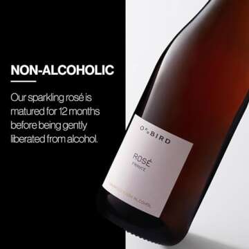 Oddbird Sparkling Non Alcoholic Rose, Gluten Free, Non-Alcoholic Champagne, Zero Proof with Dealcoho...