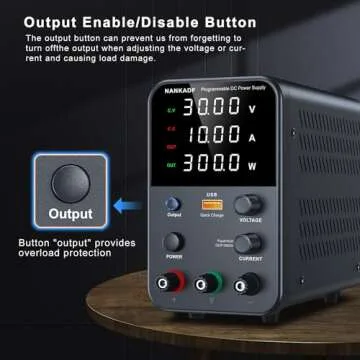 NANKADF DC Power Supply Variable with Fast Charging