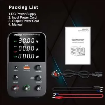 NANKADF DC Power Supply Variable with Fast Charging