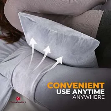 TwinsComfort Full Pregnancy Pillow for Expecting Moms