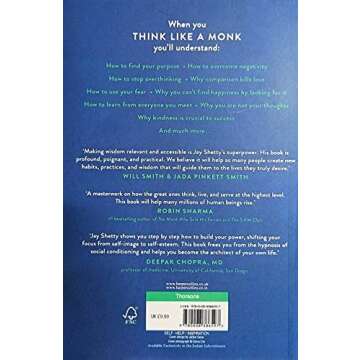 Think Like a Monk: Train Your Mind for Peace and Purpose Every Day