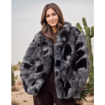 Tngan Faux Fur Leopard Print Coat Perfect for Winter