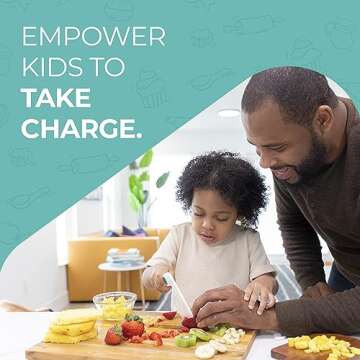 TOVLA JR. Kids' Cutting Set | Montessori Safe Kitchen Knives for Cooking| Kitchen Safety for Toddlers | Boost Confidence and Encourage Picky Eaters