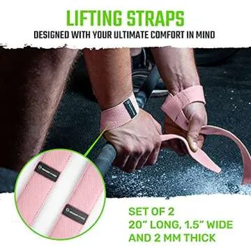 Gradient Fitness Lifting Straps | Wrist Straps for Weightlifting, Deadlift Straps,Lifting Straps for...
