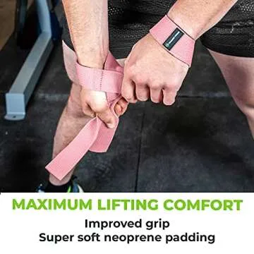 Gradient Fitness Lifting Straps | Wrist Straps for Weightlifting, Deadlift Straps,Lifting Straps for weightlifting,Straps for weight lifting,Weight Lifting Straps for Men/Women,Gym Lifting Grips (P)