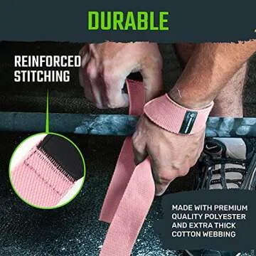 Gradient Fitness Lifting Straps | Wrist Straps for Weightlifting, Deadlift Straps,Lifting Straps for weightlifting,Straps for weight lifting,Weight Lifting Straps for Men/Women,Gym Lifting Grips (P)