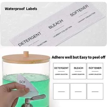 Laundry Detergent Dispenser Glass Jars for Stylish Storage