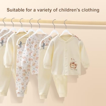 Wellong Baby Clothes Hangers - 14 Pack Velvet Clips