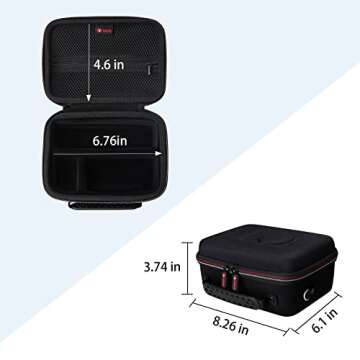 XANAD Black Case for Sony Alpha ZV-E10/ZV-E10L/ ZV-1/ZV-1F Camera Vlogger Accessory Kit Tripod (GP-VPT2 BT) and Microphone - With Shoulder Strap