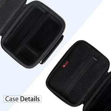 XANAD Black Case for Sony Alpha ZV-E10/ZV-E10L/ ZV-1/ZV-1F Camera Vlogger Accessory Kit Tripod (GP-VPT2 BT) and Microphone - With Shoulder Strap