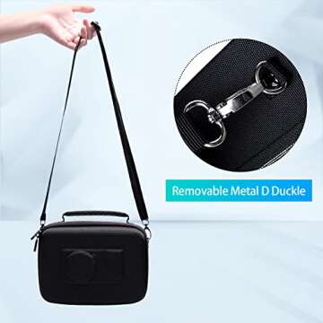 XANAD Black Case for Sony Alpha ZV-E10/ZV-E10L/ ZV-1/ZV-1F Camera Vlogger Accessory Kit Tripod (GP-VPT2 BT) and Microphone - With Shoulder Strap