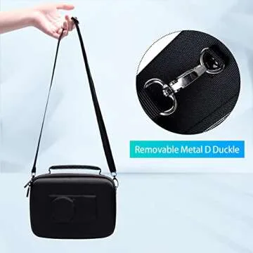 XANAD Black Case for Sony Alpha ZV-E10/ZV-E10L/ ZV-1/ZV-1F Camera Vlogger Accessory Kit Tripod (GP-VPT2 BT) and Microphone - With Shoulder Strap