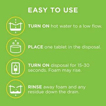 Affresh Garbage Disposal Cleaner, Removes Odor-Causing Residues, 3 Tablets