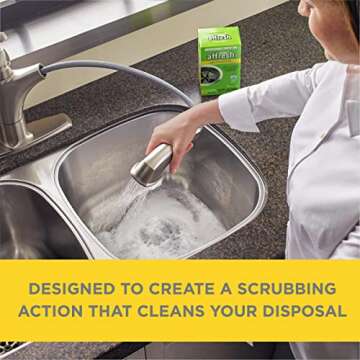 Affresh Garbage Disposal Cleaner, Removes Odor-Causing Residues, 3 Tablets