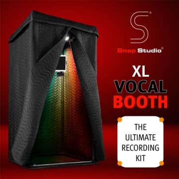 Portable Vocal Booth XL for Superior Sound Quality