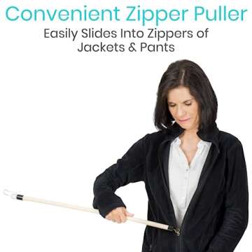 Vive Dressing Stick for Seniors - Easy Dressing Aid for Mobility