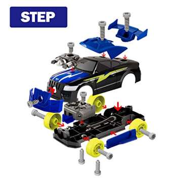 Racing Car Toy with Drill - STEM Educational Fun