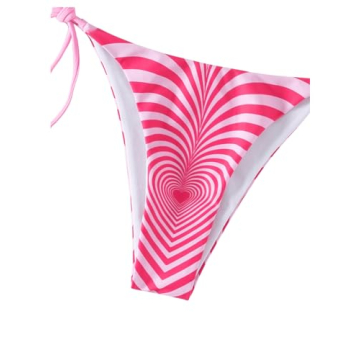 Stylish GORGLITTER Y2K Heart Print Bikini Set for Summer Fun