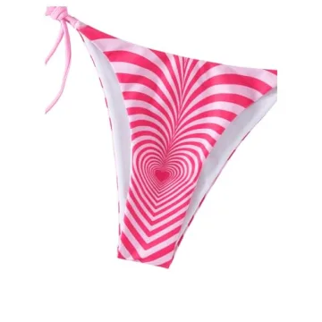 Stylish GORGLITTER Y2K Heart Print Bikini Set for Summer Fun