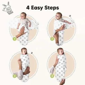 3-Pack Organic Baby Swaddle Sleep Sacks - Newborn Swaddle Sack, Ergonomic Baby Swaddles 0-3 Months, Swaddles for Newborns, Baby Sleep Sack, Baby Swaddle Blanket Wrap, Baby Essentials(The Wild 2)