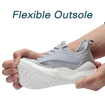 Akk Womens Sneakers Walking Shoes - Slip On Comfortable Athletic Support Shoes Training Running Casual Light Shoes