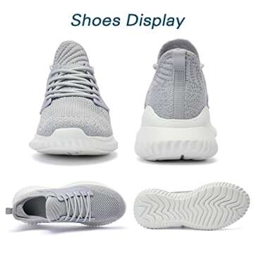 Akk Womens Sneakers Walking Shoes - Slip On Comfortable Athletic Support Shoes Training Running Casual Light Shoes