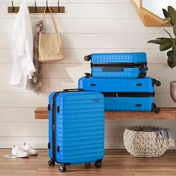 Amazon Basics 3-Piece Durable Luggage Set - Expandable Travel Cases