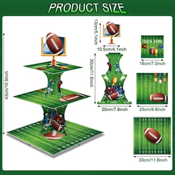 Super Football Bowl Party Decoration Cupcake Stand