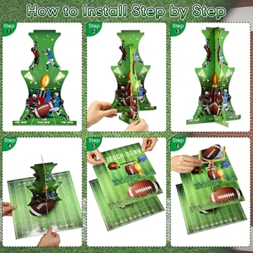 Super Football Bowl Party Decoration Cupcake Stand