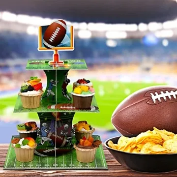 Super Football Bowl Party Decoration Cupcake Stand