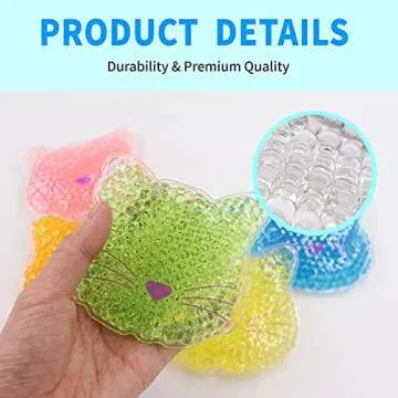 5 Pcs Boo Boo Ice Pack for Kids, Reusable Fun Relief