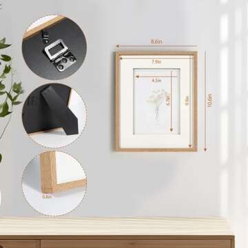 Afuly 5x7 Picture Frame Set for Home Decor and Gifts