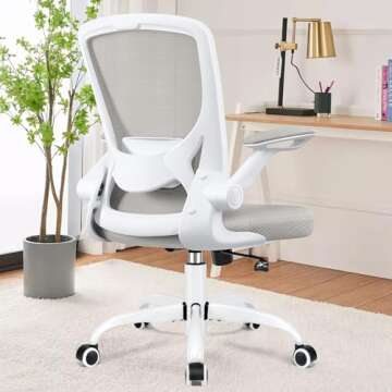 KERDOM Ergonomic Office Chair, Breathable Mesh Desk Chair, Lumbar Support Computer Chair with Wheels...