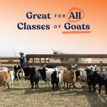 Manna Pro Goat Mineral Supplement - Made with Vitamins & Minerals to Support Growth & Development - Contains Ammonium Chloride - Microbial Blend for Digestion - 8 lbs