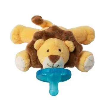 WubbaNub Infant Pacifier - Cute Baby Lion Plush for Soothing Comfort