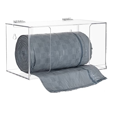 Aphbrada Trash Bag Dispenser Roll Holder for Easy Access, Clear Acrylic