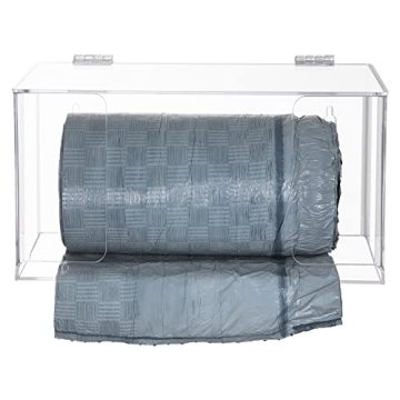 Aphbrada Clear Acrylic Trash Bag Dispenser Roll Holder
