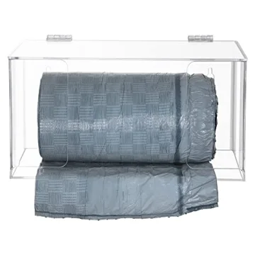 Aphbrada Clear Acrylic Trash Bag Dispenser Roll Holder