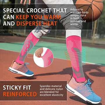 Calf Compression Sleeves for Pain Relief and Recovery