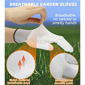 DOWELL Garden Tool Set Gardening Kit Pruning Shears, Hand Trowel, Transplant Trowel, Hand Rake with Hoe, Heavy Duty with Non-Slip Ergonomic Rubber Handle Gift for Women and Men 5-Piece