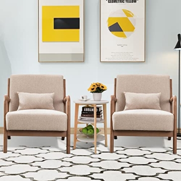 Comfy Mid Century Modern Accent Chair for Living Room