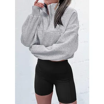 KIRUNDO Fall Crop Sweatshirts - Stylish Comfort for Women