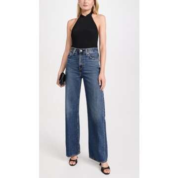 Levi's Women's Ribcage Wide Leg Jeans - Trendy & Comfortable