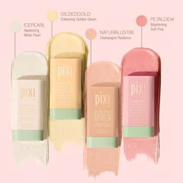 Pixi On-the-Glow SuperGlow - GlidedGold, Hydrating Gel-Cream Highlighter with Ginseng, Aloe Vera & F...