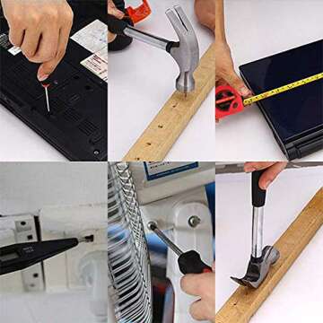 32PCS Household Tool Sets With Carrying Case, GOGOLO DIY Home Repair Kit Car Emergency Repair Tool Kit with Flashlight/Saw for Home Auto Maintenance Storage