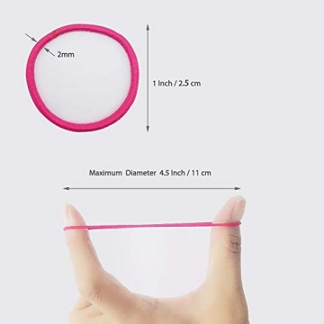 200pcs Vibrant Hair Ties for Toddlers Durable Elastic Bands