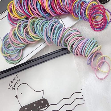 200pcs Vibrant Hair Ties for Toddlers Durable Elastic Bands