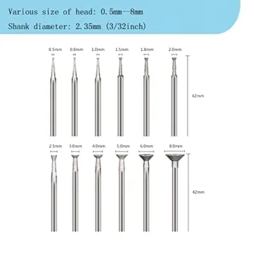 Luo ke Bowl Shape Diamond Burr Set for Precision Artistry
