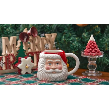 Bico Santa Claus Ceramic Mug for Holidays and Gifts