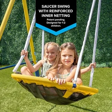 Sportspower Super Star Kids Metal Swing Set - Durable Outdoor Fun